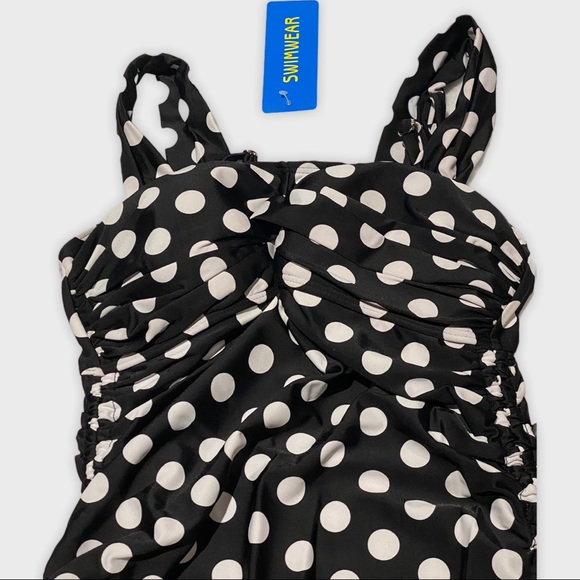 ADFOLF Retro Open Back Two Piece Swim Suit Size S - Picture 9 of 11